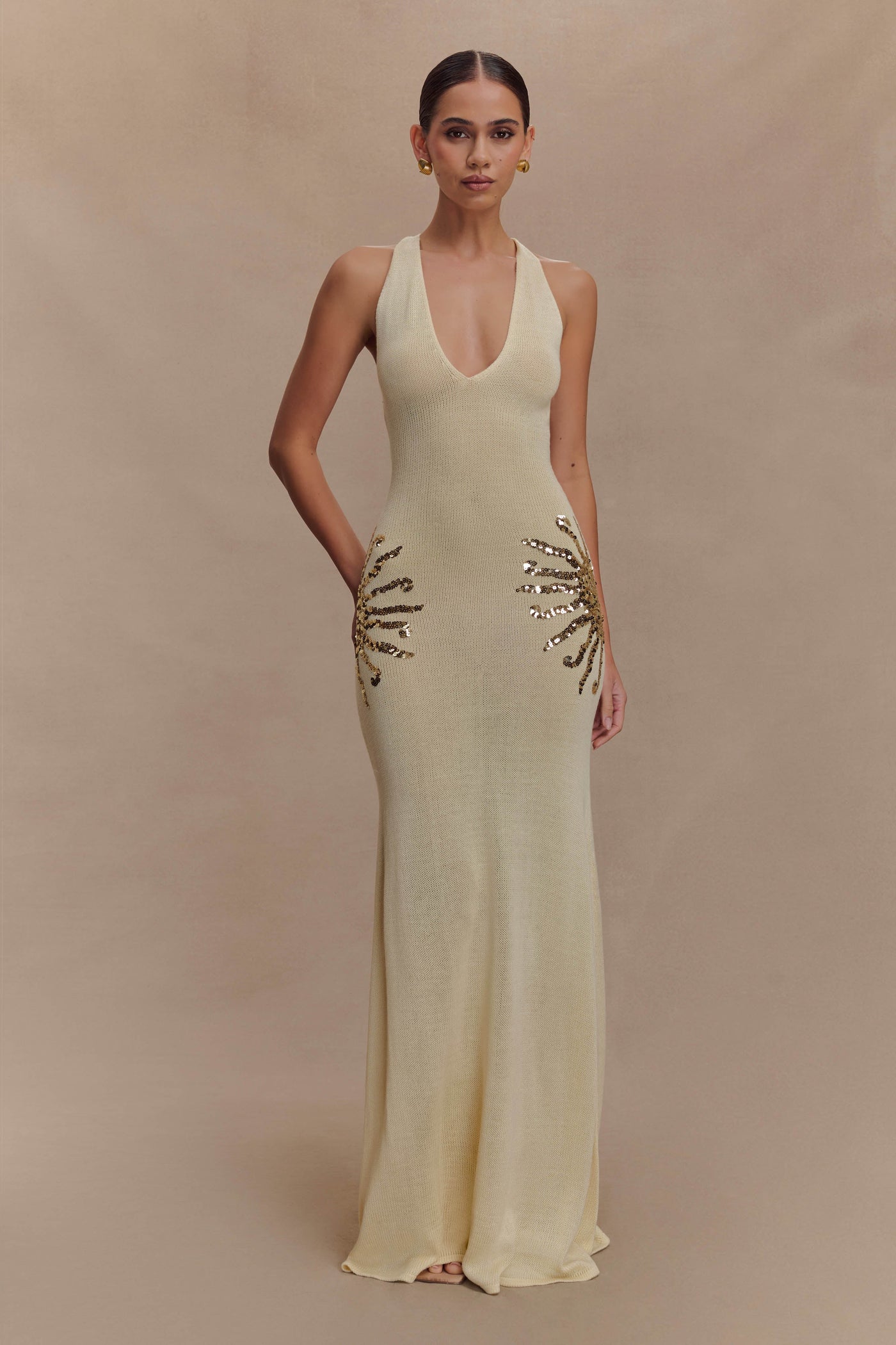 Selene | Sequin Knit Maxi