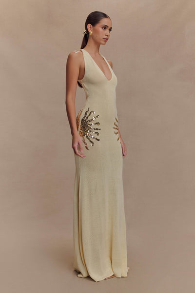 Selene | Sequin Knit Maxi