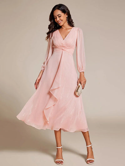 Selira | Blush Radiance Midi Dress