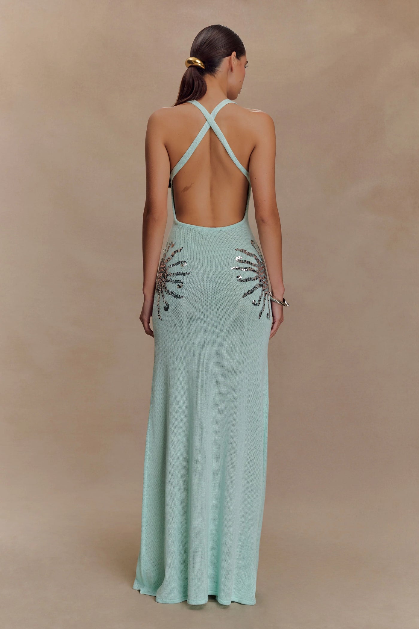 Selene | Sequin Knit Maxi