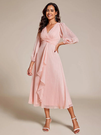 Selira | Blush Radiance Midi Dress